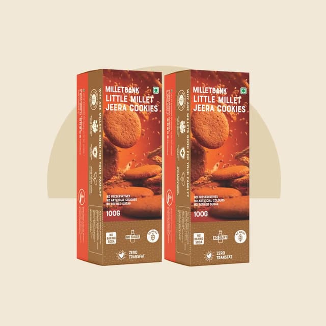 Millet BankLittle Millet Jeera Cookies