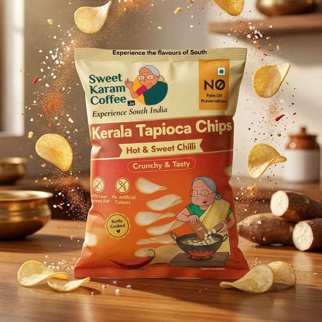 Sweet Karam Coffee Kerala Tapioca Chips