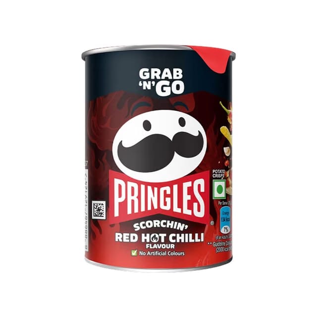 Pringles Scorchin’ Red Hot Chilli Potato Chips