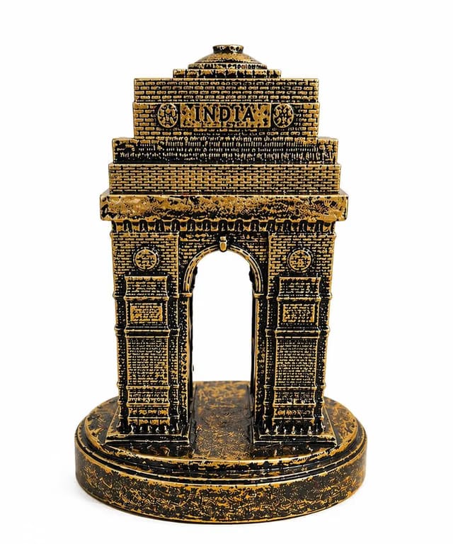 India-oida India Gate Antique Showpiece Premium Finish Desk Decor Luxury Office Table Decoration Indian Heritage Gift