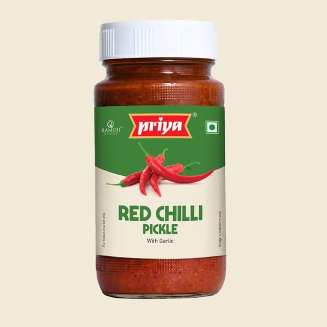 Priya Red Chilli with Garlic Pickle