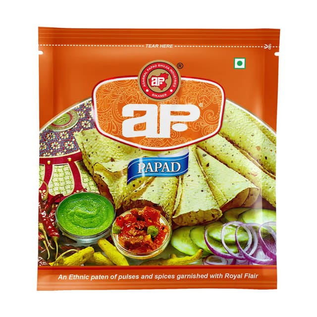 AP LOGO Bikaneri Moong papad 9" 400Gm