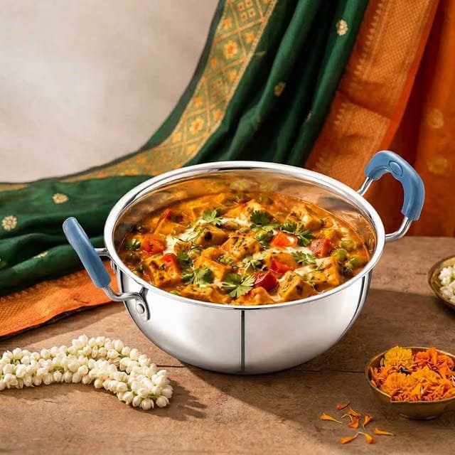 Stainless Steel Kadai 24cm
