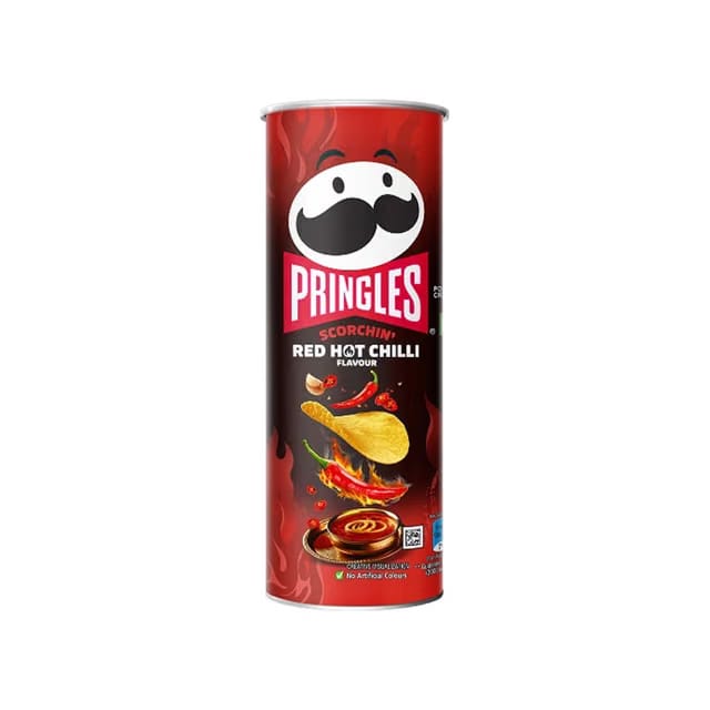 Pringles Scorchin’ Potato Chips (Red Hot Chilli)