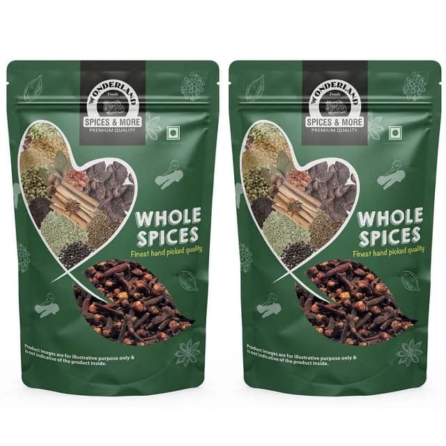 Wonderland Foods 100g Whole Spices Pure Cloves Pouch