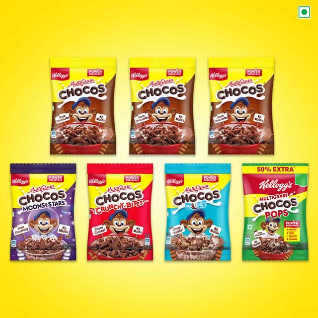 Kellogg's Chocos, Moons and Stars Duet, Crunchy Bites and Chhota Laddoo
