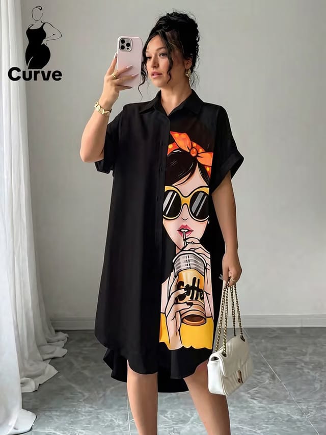 Women's Plus Size T-Shirt Dress