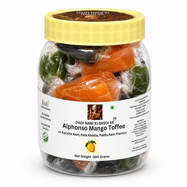 DADI NANI KI RASOI SE Alphonso Aam Papad MangoToffee -Candy|Traditonal Mango Fruit Leather|Natural,No Preservatives|