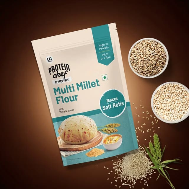 Protein Chef Gluten Free Millet Atta (Bajra, Jowar, Ragi Flour)