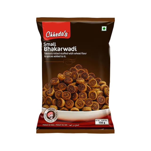 Chheda's Snacks - Small Bhakarwadi, 170g Poly Pack