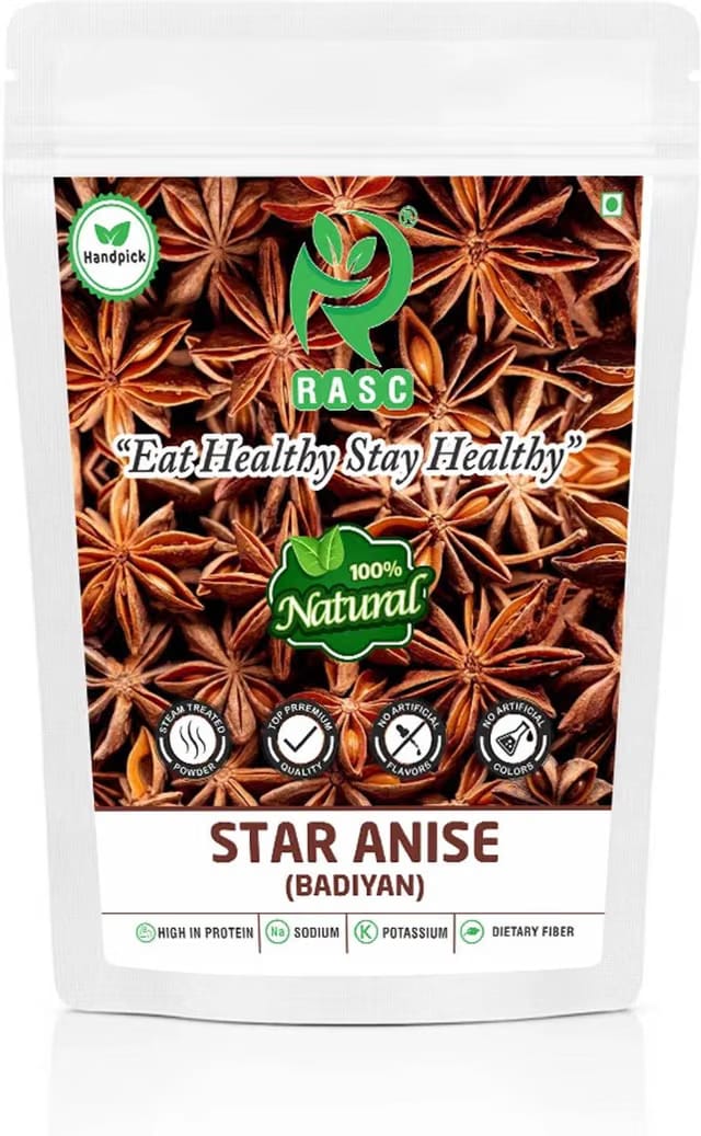 RASC Whole Star Anise I Badiyan I Chakri Phool I Pack of