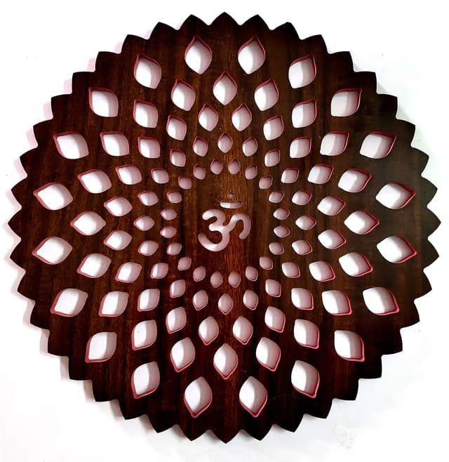 ® Wooden Om Wall Hanging/Wood Art For Home, Office And Temple Decor/Traditional Hindu Gift Item/Spiritual Wall Art with