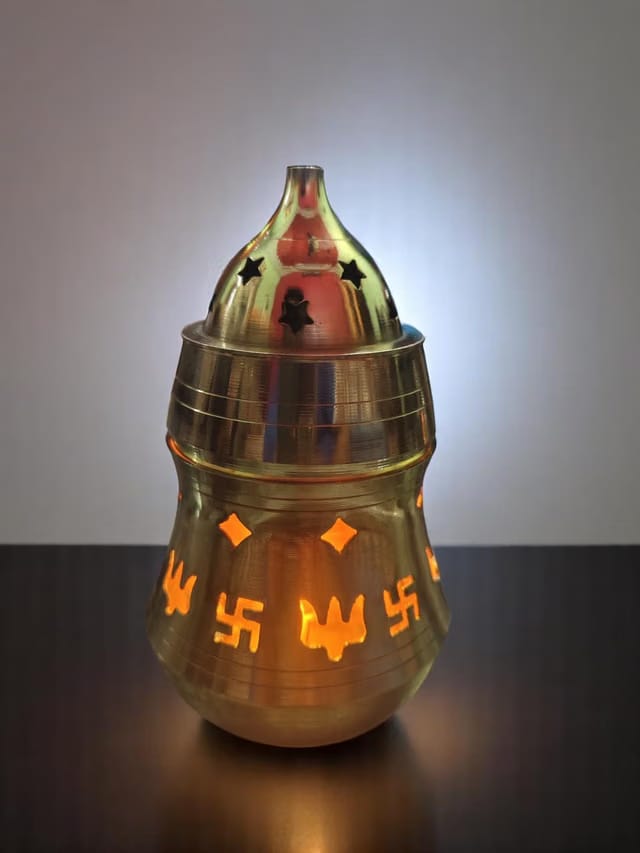 Heavy Brass Aroma Diffuser Kapoor Dani |