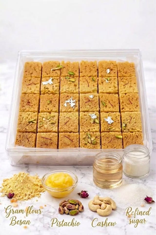 Mahul Sweets & Savouries Mysore Pak 24 Pcs Container