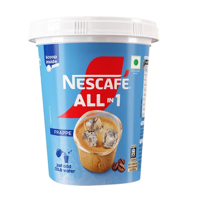 Nescafé All in 1 Frappe Cold Coffee Premix, 300g Jar, Powder