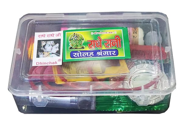 Plastic Navratri Mata Ka Shringar Kit/Suhag Kit/ - Devi Solah Shringar Kit With 21 Shringars(Items)