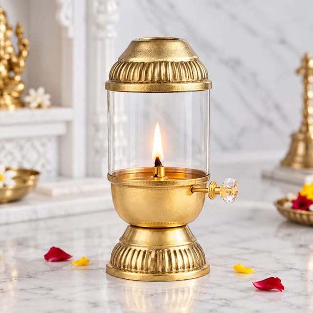 Sehaz Artworks Akhand Diya with Adjustable Bati