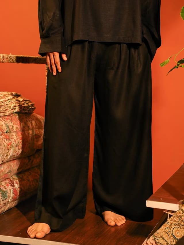 Black Pajama Pants