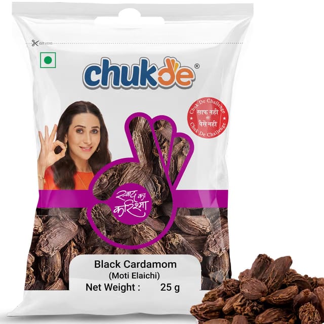 Chukde Black Cardamom (Moti Elaichi)