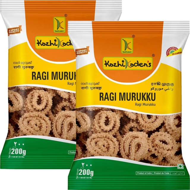kozhikoden's Ragi Murukku Made with Pure Finger Millet Crispy Chakli Perfect Tea Time Snack Muruku