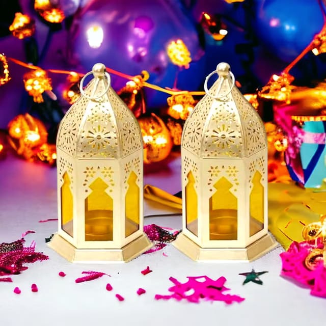 Decorate Dreams Small Moraccan Lantern/Lamp with t-Light Candle Holder