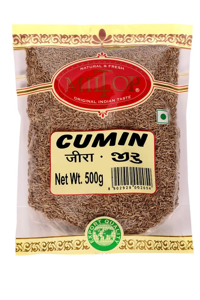Miltop Pure Natural Jeera Whole Cumin Seed