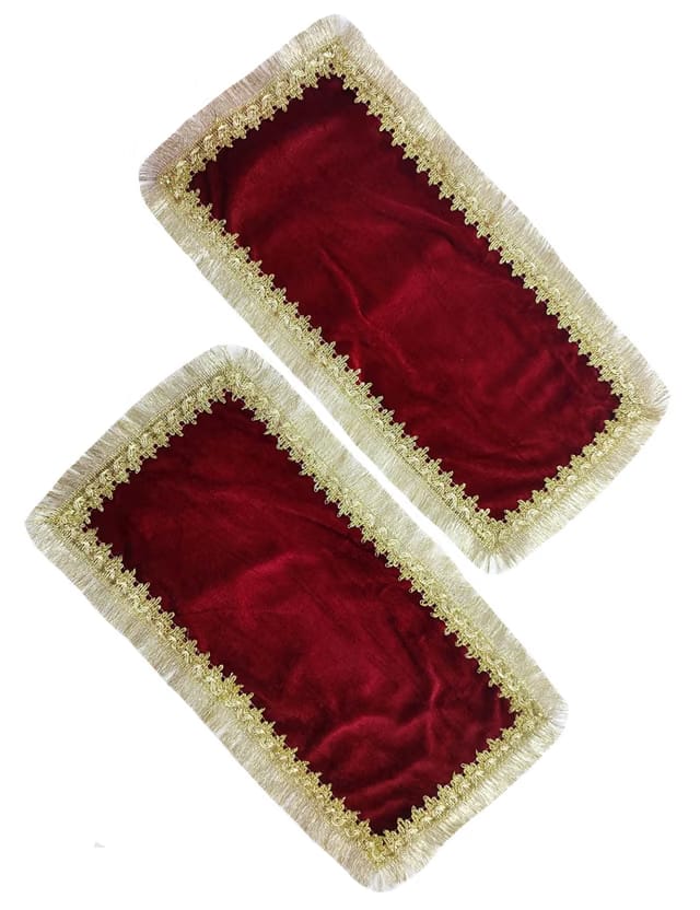 Navti Creations Combo of 2 Small Mata Ki Chunri (chunni) In Velvet For Navratri, goddess cloth, sai baba ka chola