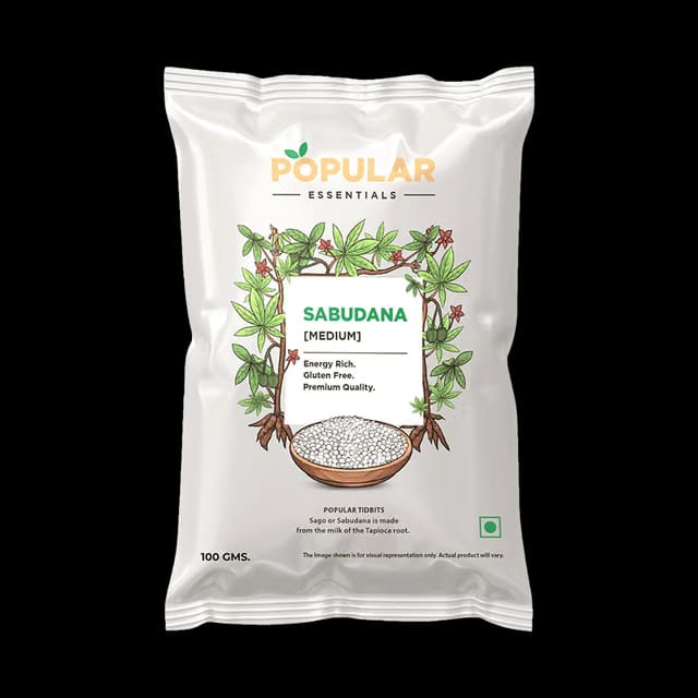 Popular Essentials Sabudana - Medium