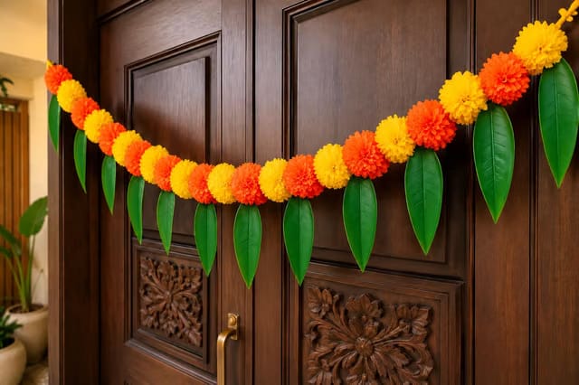 Mango Leaves Toran for Main Door – 1 Pc