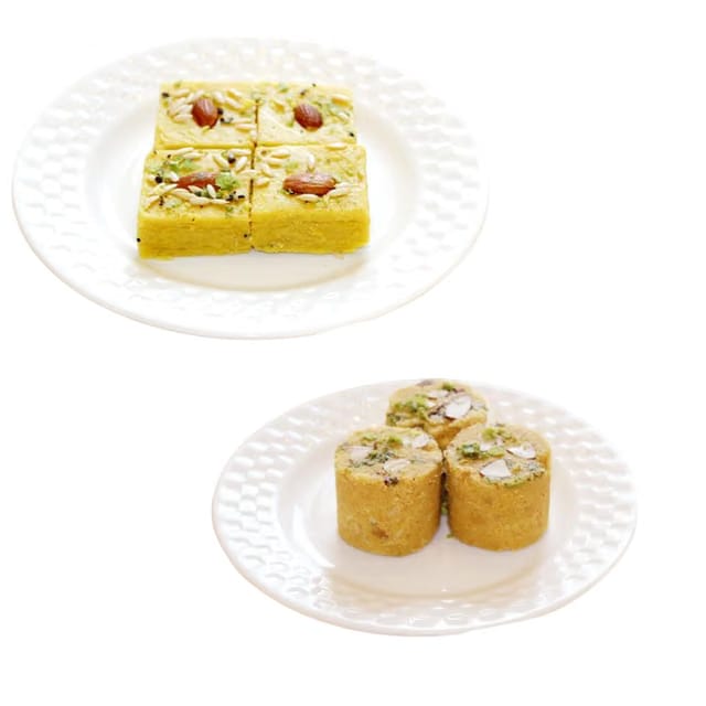 Dhodha Sweet Combo Of Patisa & Besan Pinni