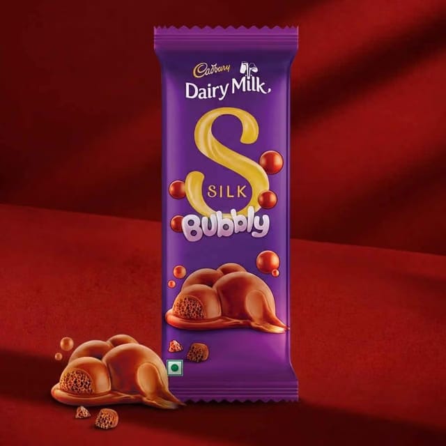 Cadbury Dairy Milk Silk Bubbly Chocolate Bar