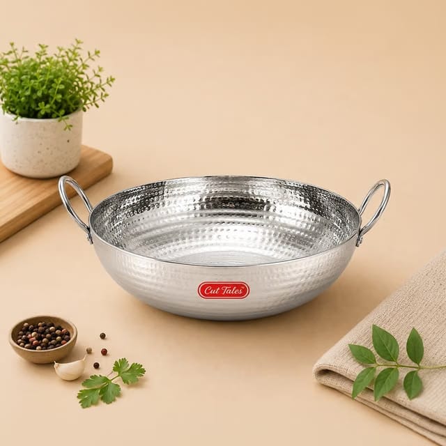 Hammered Kadai (Stainless Steel)