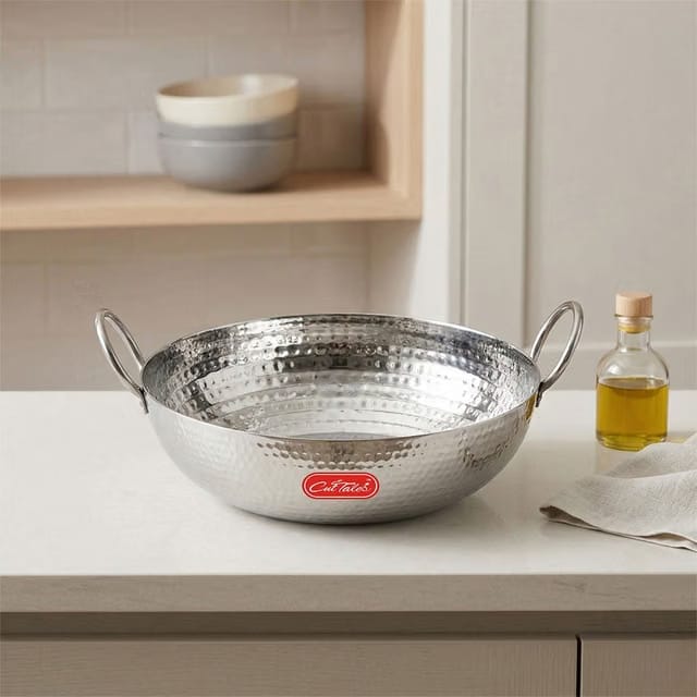 Hammered Kadai (Stainless Steel)