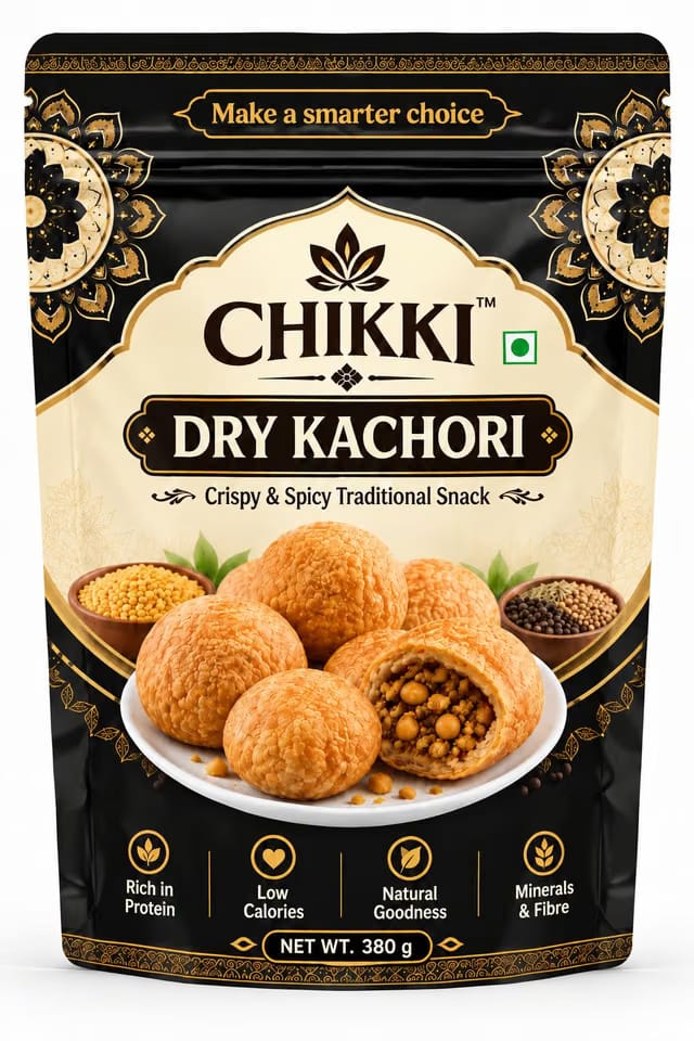 CHIKKI Tasty Baked Kachori - Dry Kachori 380g Healthy Namkeen Snacks