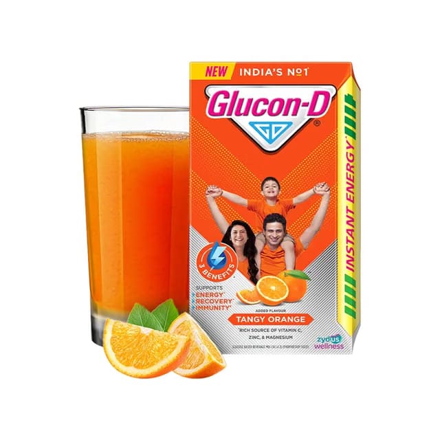 Glucon-D Tangy Orange Instant Drink Mix Refill