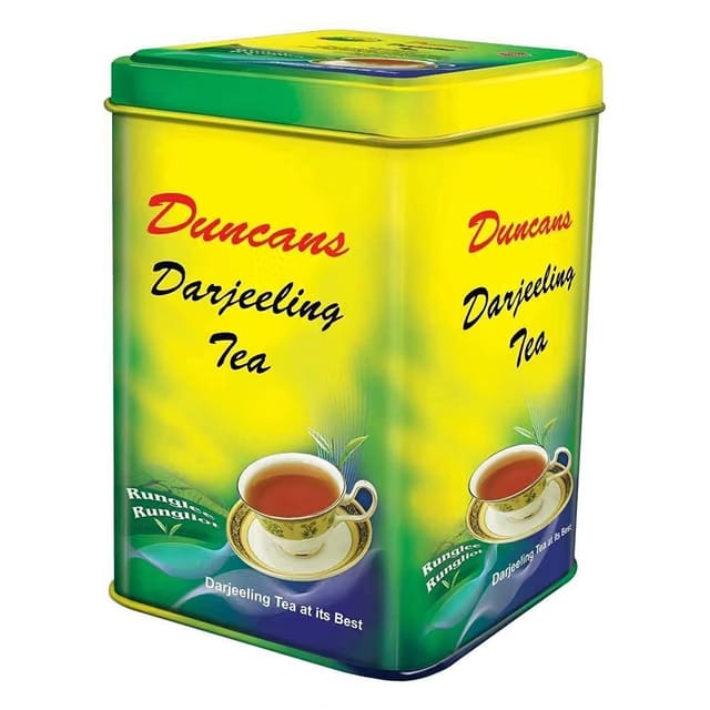 Duncans Finest Hand-Picked Darjeeling Orthodox Long Leaf, 100% Pure Black Tea, 250g Tin Caddy