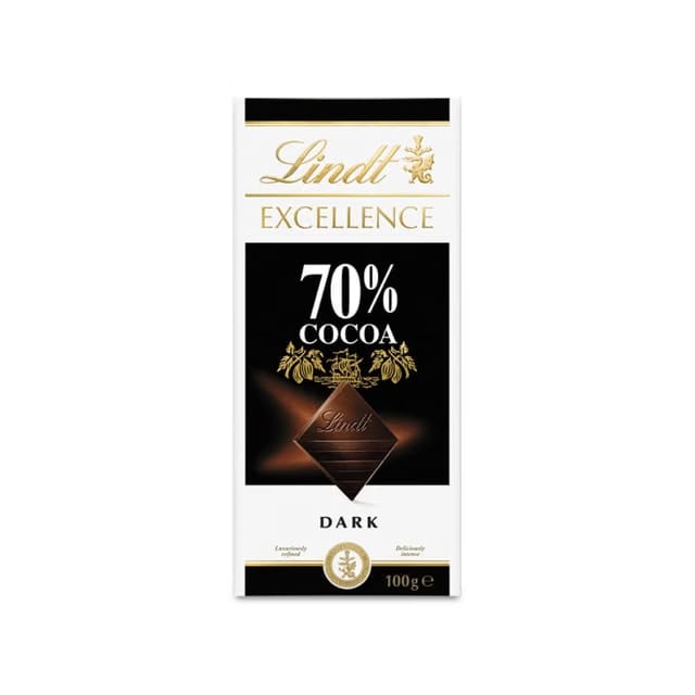 Lindt Excellence 70% Cocoa Dark Chocolate Bar