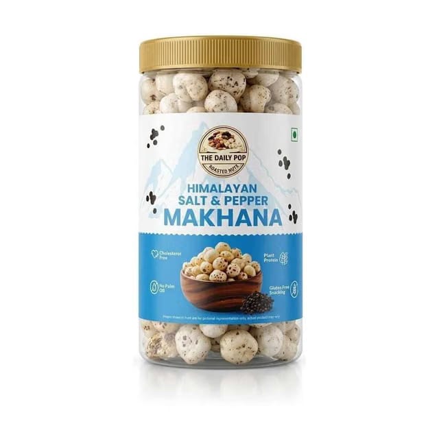 The Daily Pop Himalayan salt & pepper Roasted Makhana