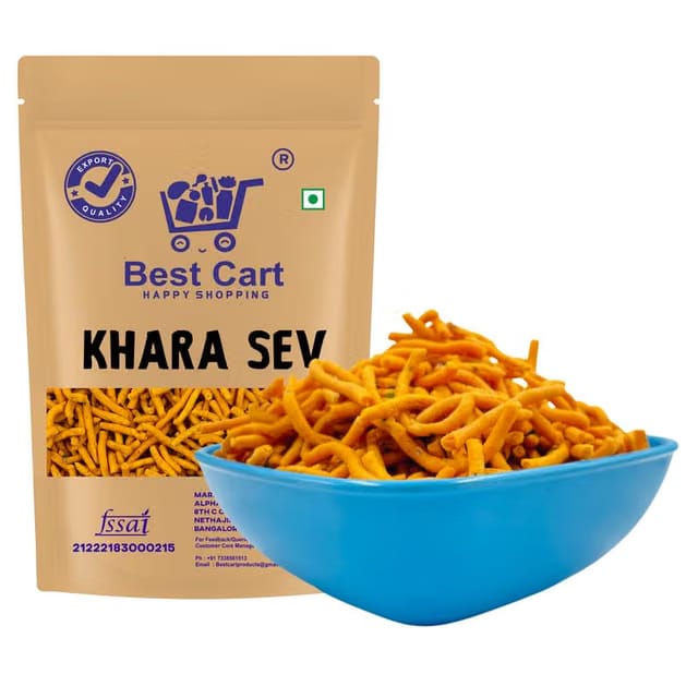 Best Cart-Happy shopping Khara Sev Indian Snack Delicious Namkeen Khara Sev I Preservatives Free