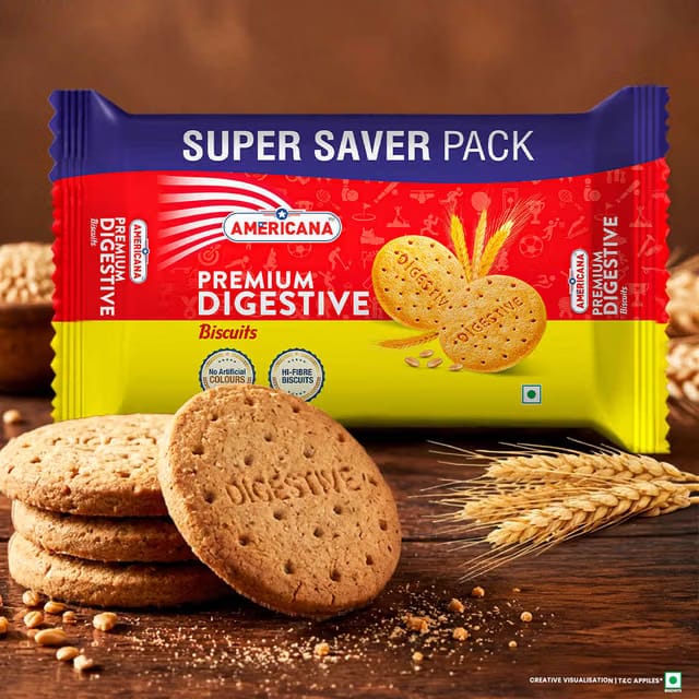 Americana Digestive Biscuits Family Pack Healthy High Fiber