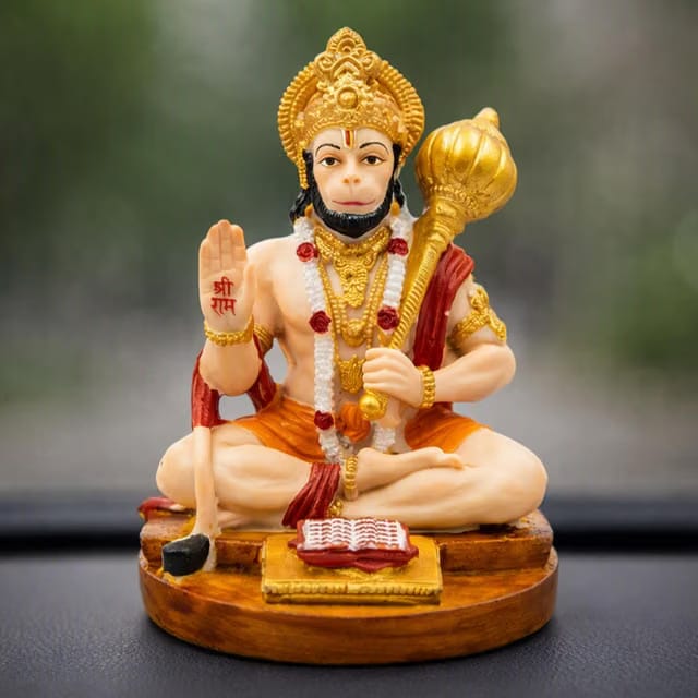 Hanuman Ji Idol for Car Dashboard, Home Mandir & Office Desk