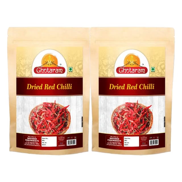 Ghotaram Patna Red Chilli (Lal Mirch) Whole Red Chili
