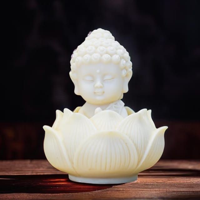 Ekhasa Nostrae Buddha with Lotus Show Pieces for Home Decor Living Room Decor Items