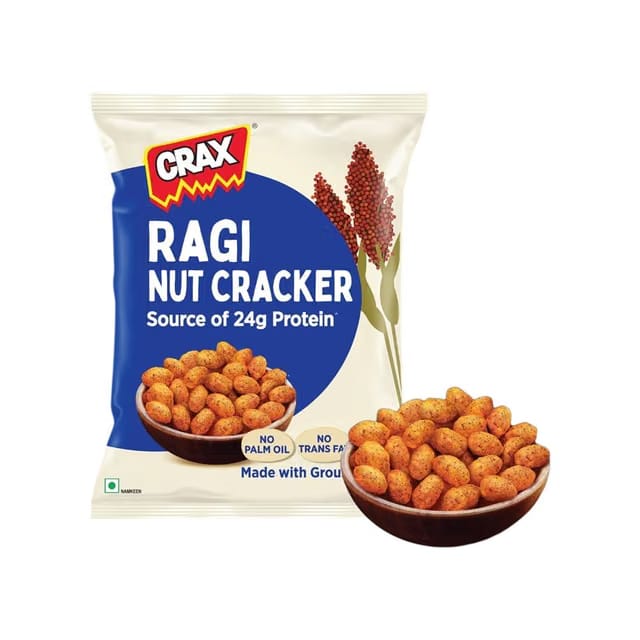 Crax Ragi Nut Crackers Peanut Namkeen