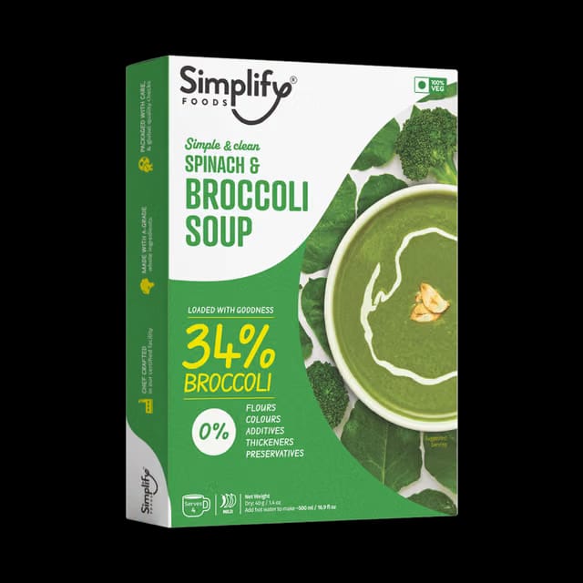 Simplify Foods Spinach & Broccoli Soup