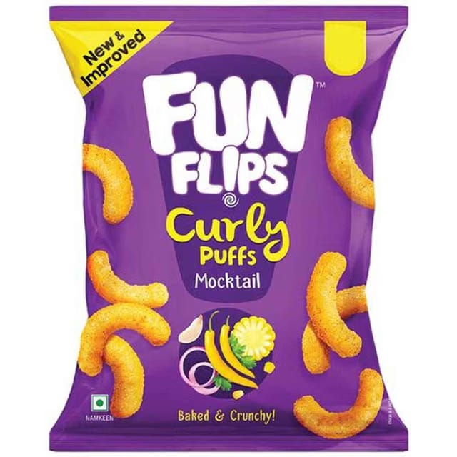 Fun Flips Puffs Mocktail Healthy Baked Snacks