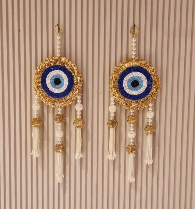 Evil Eye Hanging for Home Entrance Wall Hanging Decor shubh labh toran for Main Door Traditional Door bandarwal for