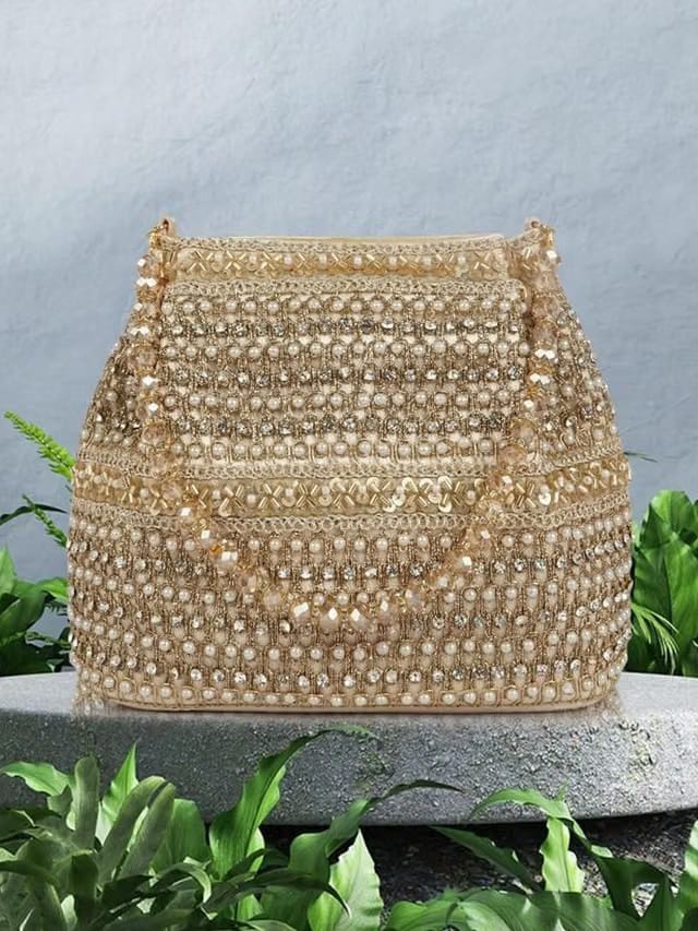 NEVIS Embellished Potli Clutch