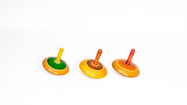 Handcrafted Etikoppaka Wooden Tops for Kids