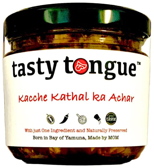 tasty tongue - Homemade Kacche Kathal Ka Achar (Young Jackfruit Pickle), Traditional, heirloom recipe, No preservatives
